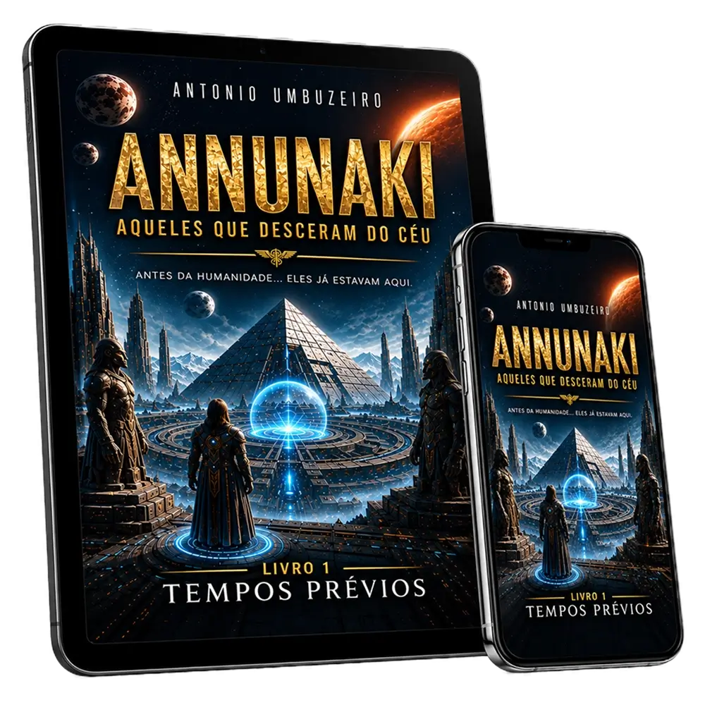 Edição digital de ANNUNAKI em tablet e celular